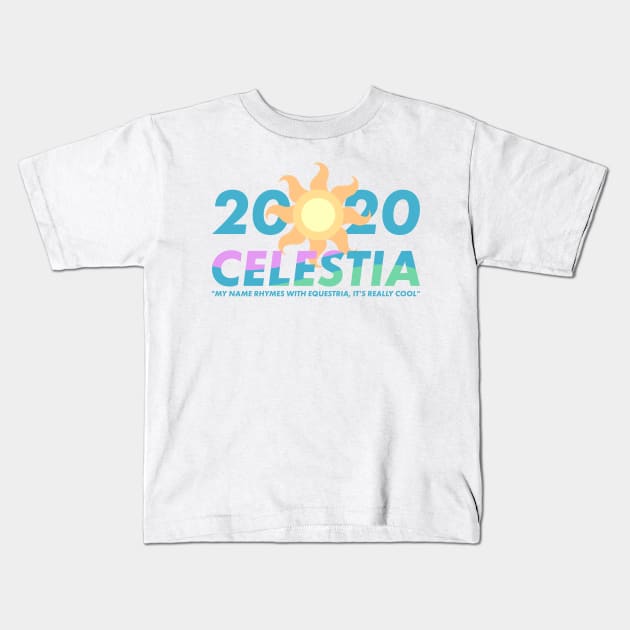 CELESTIA 2020 Kids T-Shirt by Hyper Dash